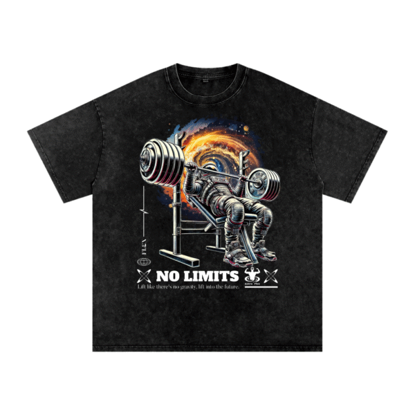 Mineral Wash Oversized No Limits T-Shirt - Image 9