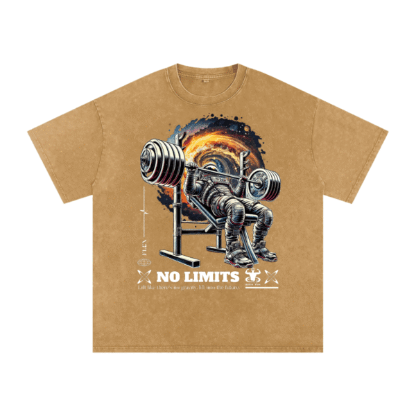 Mineral Wash Oversized No Limits T-Shirt - Image 2