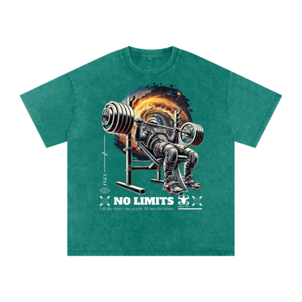 Mineral Wash Oversized No Limits T-Shirt - Image 7