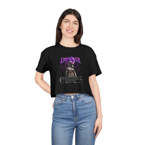 Women's Empowerment Crop Tee - Image 3