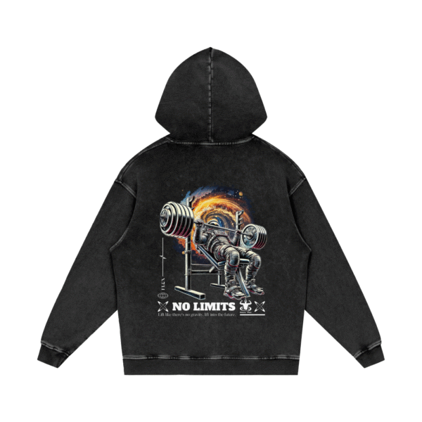 NO LIMITS FADED ACID WASH HOODIE