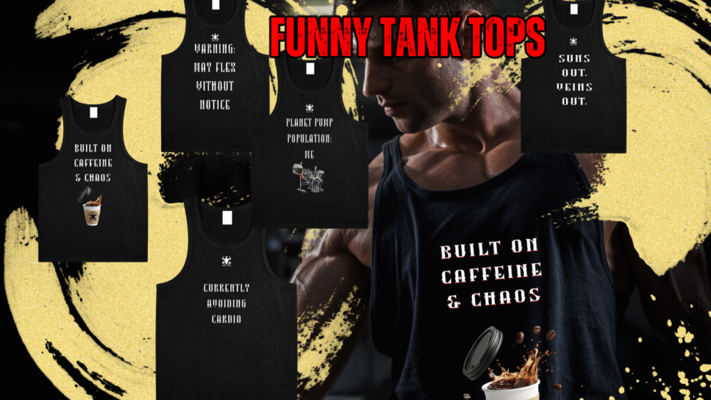 IRON PANDA FUNNY TANK TOPS